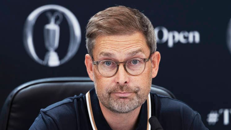 SOUTHPORT, ENGLAND, 20260715 Mark Darbon, new CEO of the R&A, during a press conference, PK, Pressekonferenz on Wednesday ahead of the British Open in Southport. SOUTHPORT ENGLAND x1019x *** SOUTHPORT, ENGLAND, July 15, 2026 Mark Darbon, the new CEO of the R A, during a press conference on Wednesday ahead of the British Open in Southport SOUTHPORT ENGLAND x1019x  Copyright: xChristerxHöglund TTx BEFORE THE BRITISH OPEN