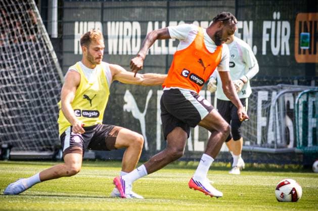 Football, 2nd Bundesliga, FC St. Pauli, Training