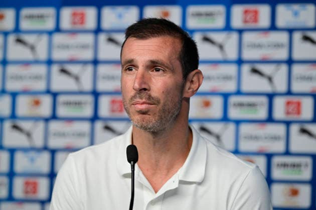 FOOTBALL : ConfÃ rence de prÃ sentation GrÃ gory Lorenzi & Bruno Genesio - 15 07 2026 GrÃ gory Lorenzi (Sports director OM) MarseilleFrance  Copyright: xWilliamxCannarellax