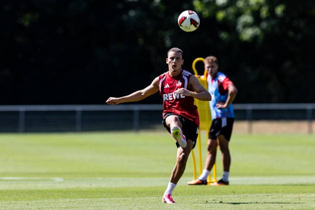 COLOGNE, GERMANY - JULY 15: Said El Mala (1. FC Koeln, 13) controls the ball during a training session of season 2026 27 at Geissbockheim on July 15, 2026 in Cologne, Germany. North Rhine Westphalia Germany Copyright: xSteffiexWunderlx