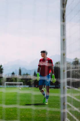 Friendly Match FC Red Bull Salzburg vs. Gamba Osaka ANIF, AUSTRIA JULY 15, 2026: Nikola Sarcevic of FC Red Bull Salzburg prior the pre-season friendly match FC Red Bull Salzburg vs. Gamba Osaka in Anif, Austria. ( Copyright: xFCxRedxBullxSalzburgxGmbHx RBSDSC_5280