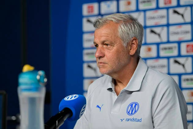 FOOTBALL : ConfÃ rence de prÃ sentation GrÃ gory Lorenzi & Bruno Genesio - 15 07 2026 Bruno Genesio (Coach OM) MarseilleFrance  Copyright: xWilliamxCannarellax