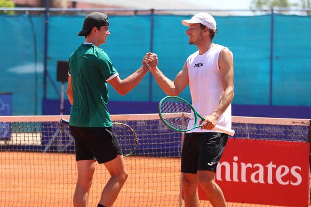 Umag 15.07.2026. Tenis PLAVA LAGUNA CROATIA OPEN Tennis PLAVA LAGUNA CROATIA OPEN Nz Maxwell Castle, pablo Carreno Busta Fot. Kacper Staniec NEWSPIX.PL --- newspix.pl 