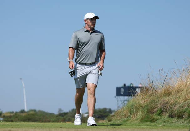 154th Open Golf Championships - Practice Day Rory McIlroy of Northern Ireland walks onto the 10th tee during practice day at the British Open Golf Championships at Royal Birkdale in Southport, Britain, 15 July 2026. SOUTHPORT United Kingdom  Copyright: xADAMxVAUGHANx