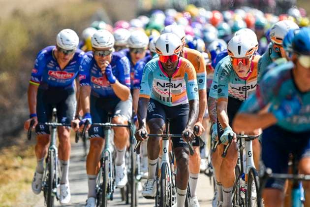 Tour de France 2026 Stage 11 NEVERS, FRANCE - JULY 15 : Girmay Biniam (ERI) of NSN Cycling Team in action during stage 11 of the 113rd edition of Tour de France an UCI World Tour 2.UWT cycling road race stage for Men Elite of 161 km with start in Vichy and finish in Nevers on July 15, 2026 in Nevers, France, 15 07 2026 Nevers France  Copyright: xPaponxBernardx