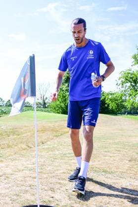 Gent s Christian Burgess pictured during a teambuilding activity at the summer training camp of Belgian first division soccer team KAA Gent in De Lutte, Losser, the Netherlands on Wednesday 15 July 2026, to prepare for the upcoming 2026-2027 season. TOM GOYVAERTS TomxGoyvaerts  x181187545x