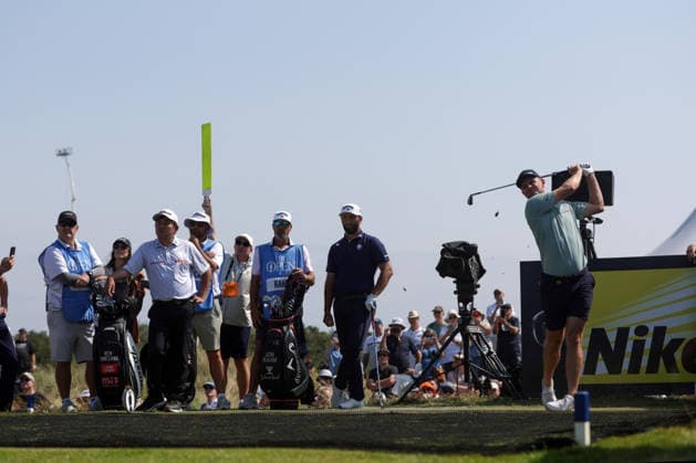 RECORD DATE NOT STATED 15th July 2026; Royal Birkdale Golf Club, Southport, Merseyside, England; The Open Championship Practice Day Four; Justin Rose (ENG) plays from the 11th tee DavidxBlunsden