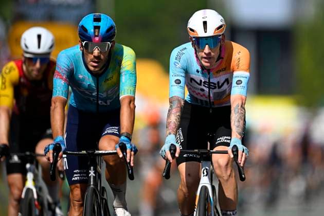 Tour de France 2026 Stage 11 NEVERS, FRANCE - JULY 15 : Rider of Team NSN Development at the finish line during stage 11 of the 113rd edition of Tour de France an UCI World Tour 2.UWT cycling road race stage for Men Elite of 161 km with start in Vichy and finish in Nevers on July 15, 2026 in Nevers, France, 15 07 2026 Nevers France  Copyright: xTomasxSiskx