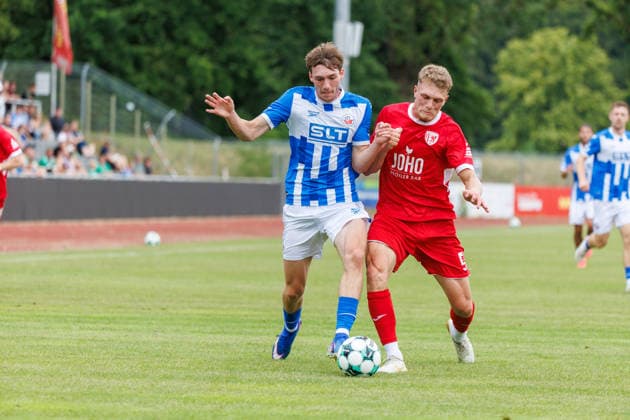 Football, friendly match, FC Hansa Rostock v Greifswalder FC