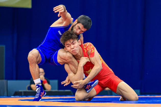 Wrestling Ranking Series Polyak & Janos & Istvan Memorial 65kg FS - Shamil Alievich Mamedov (BUL) df. Xuexian Ou (CHN) *** Wrestling Ranking Series: Janos Istvan Polyak Memorial, 65 kg Freestyle: Shamil Alievich Mamedov (BUL) def. Xuexian Ou (CHN) Copyright: xUnitedxWorldxWrestlingx xAmirrezx United World Wrestling Kadir C