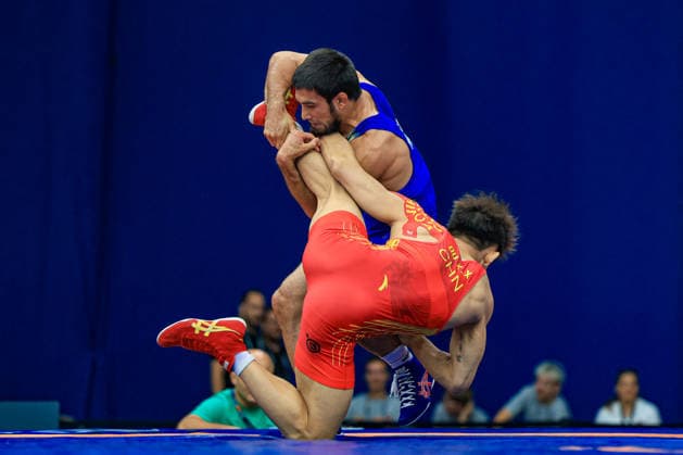 Wrestling Ranking Series Polyak & Janos & Istvan Memorial 65kg FS - Shamil Alievich Mamedov (BUL) df. Xuexian Ou (CHN) *** Wrestling Ranking Series: Janos Istvan Polyak Memorial, 65 kg Freestyle: Shamil Alievich Mamedov (BUL) def. Xuexian Ou (CHN) Copyright: xUnitedxWorldxWrestlingx xAmirrezx United World Wrestling Kadir C
