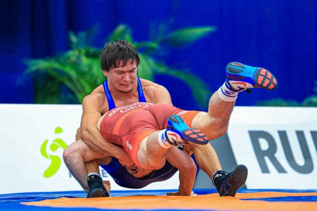 Wrestling Ranking Series Polyak & Janos & Istvan Memorial 70kg FS - Akaki Kemertelidze (GEO) df. Sanzhar Doszhanov (KAZ) *** Wrestling Ranking Series: Janos Istvan Polyak Memorial, 70 kg Freestyle: Akaki Kemertelidze (GEO) def. Sanzhar Doszhanov (KAZ) Copyright: xUnitedxWorldxWrestlingx xAmirrezx United World Wrestling Kadir C