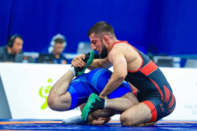 Wrestling Ranking Series Polyak & Janos & Istvan Memorial 70kg FS - Iszmail Muszukajev (HUN) df. Islam Dudaev (ALB) *** Wrestling Ranking Series: Janos Istvan Polyak Memorial, 70 kg Freestyle: Iszmail Muszukajev (HUN) def. Islam Dudaev (ALB) Copyright: xUnitedxWorldxWrestlingx xAmirrezx United World Wrestling Kadir C