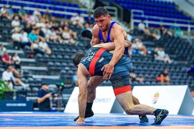 Wrestling Ranking Series Polyak & Janos & Istvan Memorial 70kg FS - Kanan Heybatov (AZE) df. Maiis Aliyev (KAZ) *** Wrestling Ranking Series: Janos Istvan Polyak Memorial, 70kg Freestyle: Kanan Heybatov (AZE) defeated Maiis Aliyev (KAZ) Copyright: xUnitedxWorldxWrestlingx xAmirrezx United World Wrestling Kadir C