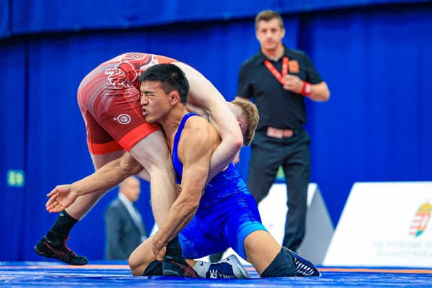 Wrestling Ranking Series Polyak & Janos & Istvan Memorial 70kg FS - Tulga Tumur Ochir (MGL) df. Marton Varga (HUN) *** Wrestling Ranking Series: Janos Istvan Polyak Memorial, 70 kg Freestyle: Tulga Tumur Ochir (MGL) def. Marton Varga (HUN) Copyright: xUnitedxWorldxWrestlingx xAmirrezx United World Wrestling Kadir C