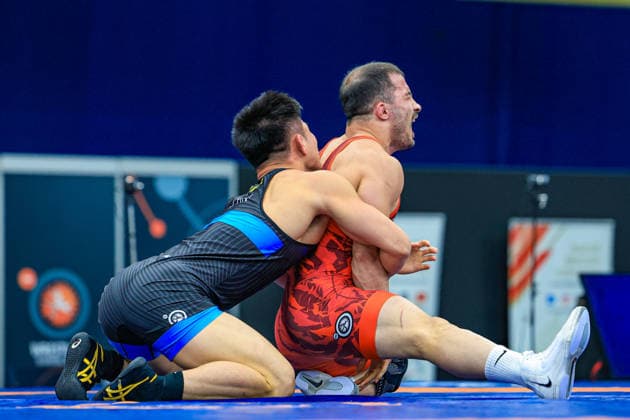 Wrestling Ranking Series Polyak & Janos & Istvan Memorial 74kg FS - Feng Lu (CHN) df. Farhad Jafar Nourikhorjestan (UWW) *** Wrestling Ranking Series: Janos Istvan Polyak Memorial, 74 kg Freestyle: Feng Lu (CHN) def. Farhad Jafar Nourikhorjestan (UWW) Copyright: xUnitedxWorldxWrestlingx xAmirrezx United World Wrestling Kadir C
