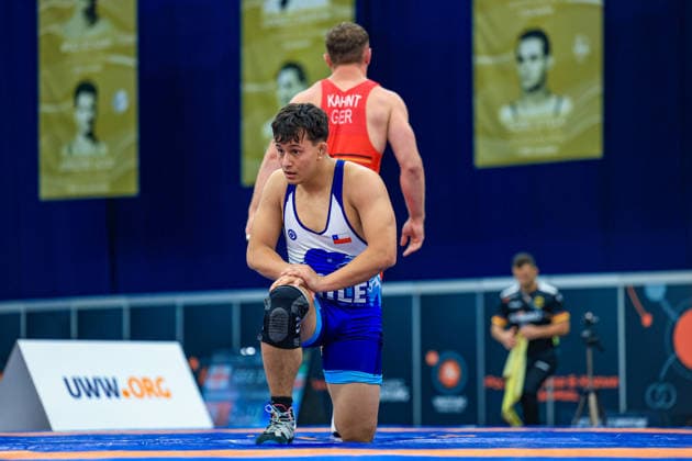Wrestling Ranking Series Polyak & Janos & Istvan Memorial 86kg FS - Lucas Marco Kahnt (GER) df. Franco Javier Ignacio Gonzalez Palma (CHI) *** Wrestling Ranking Series: Janos Istvan Polyak Memorial, 86 kg Freestyle: Lucas Marco Kahnt (GER) def. Franco Javier Ignacio Gonzalez Palma (CHI) Copyright: xUnitedxWorldxWrestlingx xAmirrezx United World Wrestling Kadir C