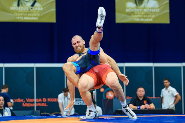 Wrestling Ranking Series Polyak & Janos & Istvan Memorial 86kg FS - Vladimeri Gamkrelidze (GEO) df. Tornike Samkharadze (GEO) *** Wrestling Ranking Series: Janos Istvan Polyak Memorial, 86 kg Freestyle: Vladimeri Gamkrelidze (GEO) def. Tornike Samkharadze (GEO) Copyright: xUnitedxWorldxWrestlingx xAmirrezx United World Wrestling Kadir C