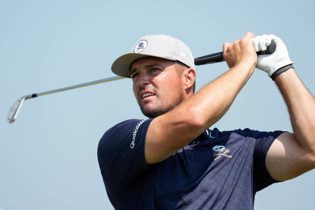 SOUTHPORT, ENGLAND - JULY 15: Bryson Dechambeau (USA) plays from the 11th tee during practice at the 154th Open Championship at the Royal Birkdale Golf Club, Southport on July 15, 2026 in Merseyside, England The 154th British Open Championship