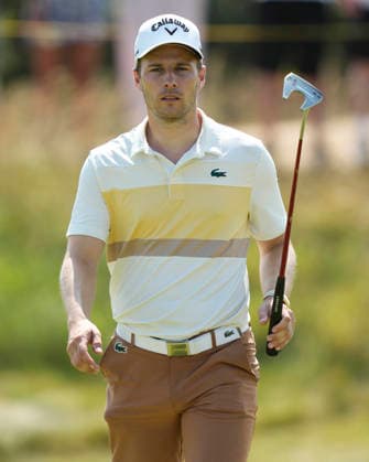 SOUTHPORT, ENGLAND - JULY 15: Matthew Jordan (ENG) walks from the 10th green during practice at the 154th Open Championship at the Royal Birkdale Golf Club, Southport on July 15, 2026 in Merseyside, England The 154th British Open Championship