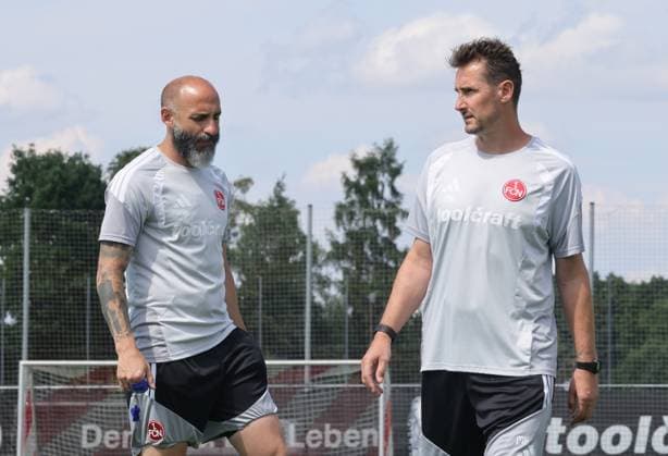 15.07.2026 - Fussball - 2. Fussball - Bundesliga - Saison 2026 2027 - 1. FC Nürnberg Nuernberg FCN ( Club ) - Training - Sportfoto Zink DaMa - xdaxmax - Javier Pinola (Co-Trainer 1. FC Nürnberg FCN ) Miroslav Miro Klose ( Trainer 1. FC Nürnberg FCN ) nachdenklich *** July 15, 2026 Soccer 2 Bundesliga 2026–2027 Season 1 FC Nürnberg Nuremberg FCN Club Training Sports Photo Zink DaMa xdaxmax Javier Pinola Assistant Coach 1 FC Nürnberg FCN Miroslav Miro Klose Head Coach 1 FC Nuremberg (FCN) looking pensive