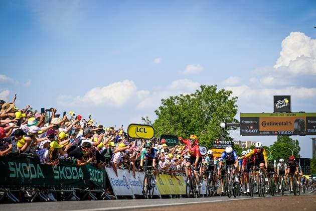 Norwegian Soren Waerenskjold of Uno-X Mobility celebrates after winning the stage 11 of the 2026 Tour de France cycling race, a stage of 161km from Vichy to Nevers, on Wednesday 15 July 2026. The 113th edition of the Tour de France starts on Saturday 4 July in Barcelona, Spain, and will finish in Paris, France on the 26th of July. DAVIDxPINTENS  x181190935x