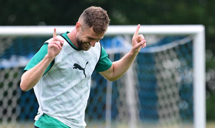 15.07.2026 - Fussball - 2. Bundesliga - Saison 2026 2027 - SpVgg Greuther Fürth Fuerth - Trainingslager Bad Wörishofen - - xwoxzix - Dennis Srbeny (7, SpVgg Greuther Fürth ) Torjubel Jubel Freude *** July 15, 2026 Soccer 2. Bundesliga 2026–2027 Season SpVgg Greuther Fürth Fürth Training Camp Bad Wörishofen xwoxzix Dennis Srbeny 7, SpVgg Greuther Fürth Goal Celebration Cheering Joy