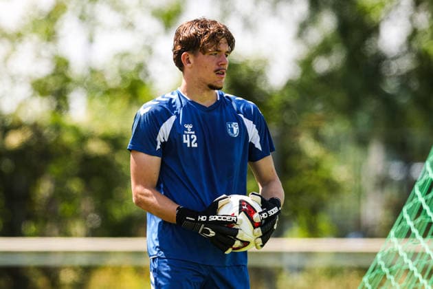 Torwart Tjark Möbius (1. FC Magdeburg,42) - 2. Fußball Bundesliga Saison 2026-2027 Training 1. FC Magdeburg an der Avnet Arena in Magdeburg - Fußball,Mann,Männer,Deutschland,15.07.2026 *** Goalkeeper Tjark Möbius of 1. FC Magdeburg, 42, 2. Bundesliga, 2026–2027 season, training with 1. FC Magdeburg at the Avnet Arena in Magdeburg; soccer, man, men, Germany, July 15, 2026