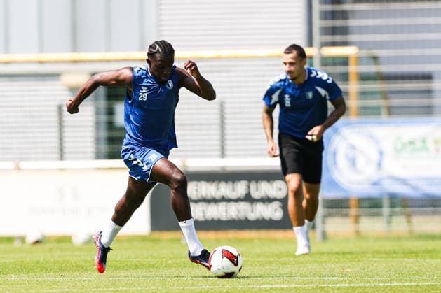 Richmond Tachie (1. FC Magdeburg,29) - 2. Fußball Bundesliga Saison 2026-2027 Training 1. FC Magdeburg an der Avnet Arena in Magdeburg - Fußball,Mann,Männer,Deutschland,15.07.2026 *** Richmond Tachie, 1. FC Magdeburg, 29, 2026–2027 Bundesliga Season, 1. FC Magdeburg training session at the Avnet Arena in Magdeburg, soccer, man, men, Germany, July 15, 2026