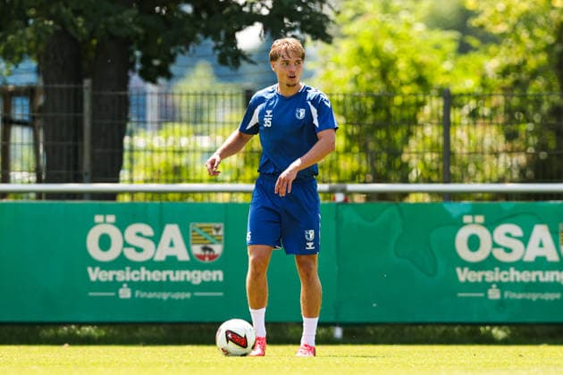 Magnus Baars (1. FC Magdeburg,35) - 2. Fußball Bundesliga Saison 2026-2027 Training 1. FC Magdeburg an der Avnet Arena in Magdeburg - Fußball,Mann,Männer,Deutschland,15.07.2026 *** Magnus Baars, 1 FC Magdeburg, 35, 2026–2027 Bundesliga season, 1 FC Magdeburg training session at the Avnet Arena in Magdeburg, soccer, man, men, Germany, July 15, 2026