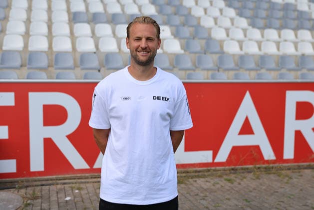 Co-Trainer Pascal Bieler; SV 07 Elversberg; 1.BL, Porträttermin 2026 2027, Elversberg Ursapharm-Arena an der Kaiserlinde Saarland Deutschland (DEU) *** Assistant Coach Pascal Bieler, SV 07 Elversberg 1 BL, Profile Session 2026–2027, Elversberg Ursapharm Arena at the Kaiserlinde, Saarland, Germany (DEU) Copyright: xSebastianxBachx