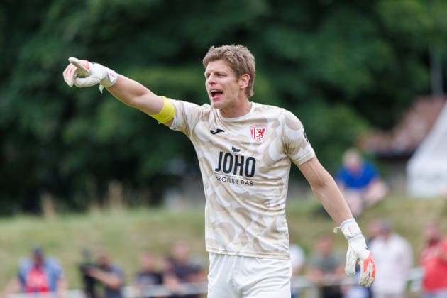 Torwart Jakub Jakubov; GER, FC Hansa Rostock vs. Greifswalder FC, Fußball, Männer, 3. Liga, Testspiel, Spielzeit 2026 2027, 15.07.2026 Neuruppin Volksparkstadion Brandenburg Deutschland *** Goalkeeper Jakub Jakubov (GER), FC Hansa Rostock vs. Greifswalder FC, Soccer, Men, 3. Liga, Friendly Match, 2026–2027 Season, July 15, 2026, Neuruppin Volksparkstadion, Brandenburg, Germany