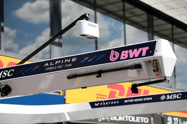Formel 1 Grosser Preis von Belgien 2026 Formel 1 Grosser Preis von Belgien 2026 - Spa-Francorchamps 16. - 19.07. 2026 Mittwoch Im Bild: Alpine Formel 1 Logo *** 2026 Formula 1 Belgian Grand Prix 2026 Formula 1 Belgian Grand Prix Spa-Francorchamps July 16, 2026, Wednesday Pictured: Alpine Formula 1 logo Copyright: xBEAUTIFULxSPORTS Bernhardtx