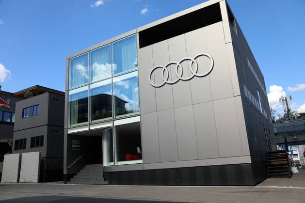 Formel 1 Grosser Preis von Belgien 2026 Formel 1 Grosser Preis von Belgien 2026 - Spa-Francorchamps 16. - 19.07. 2026 Mittwoch Im Bild: Audi Formel 1 Hospitallity *** 2026 Formula 1 Belgian Grand Prix 2026 Formula 1 Belgian Grand Prix Spa-Francorchamps July 16, 2026, Wednesday In the photo: Audi Formula 1 Hospitality Copyright: xBEAUTIFULxSPORTS Bernhardtx