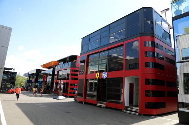 Formel 1 Grosser Preis von Belgien 2026 Formel 1 Grosser Preis von Belgien 2026 - Spa-Francorchamps 16. - 19.07. 2026 Mittwoch Im Bild: Ferrari Formel 1 Hospitallity *** 2026 Formula 1 Belgian Grand Prix 2026 Formula 1 Belgian Grand Prix Spa-Francorchamps July 16, 2026, Wednesday In the photo: Ferrari Formula 1 Hospitality Copyright: xBEAUTIFULxSPORTS Bernhardtx