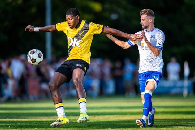BURGH-HAAMSTEDE , 15-07-2026 , Sportpark van Zuijen , season 2026 2027, Dutch preseason friendly football , Match between NAC Breda and HSV Hoek , picture shows NAC Breda player Cherrion Valerius NAC - HSV Hoek (friendly)  x205042904x Copyright: