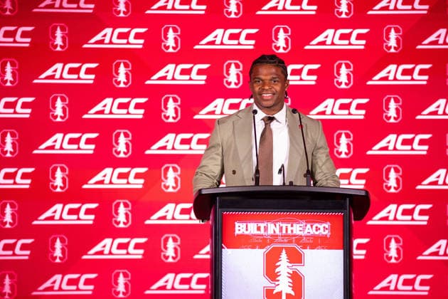 July 15, 2026: Stanford running back Micah Ford at the 2026 ACC Football Kickoff at Hilton Uptown Charlotte in Charlotte, NC. ( CSM) Charlotte United States - ZUMAc04_ 20260715_zma_c04_089 Copyright: xScottxKinserx