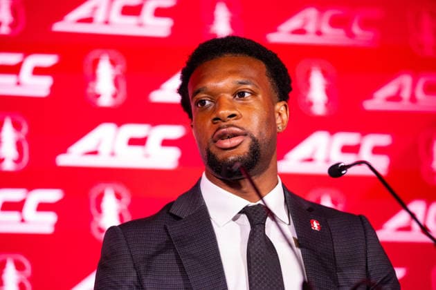 July 15, 2026: Stanford safety Jay Green at the 2026 ACC Football Kickoff at Hilton Uptown Charlotte in Charlotte, NC. ( CSM) Charlotte United States - ZUMAc04_ 20260715_zma_c04_093 Copyright: xScottxKinserx