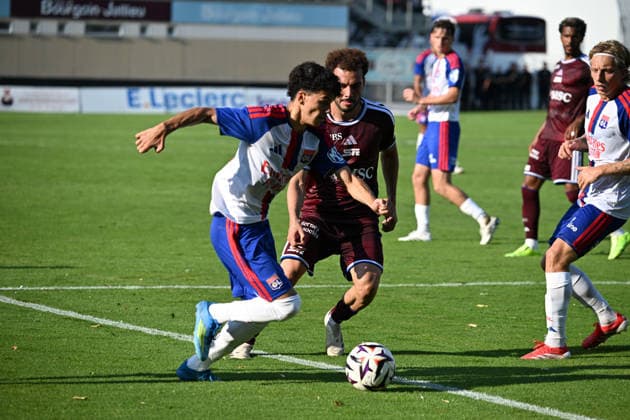 Football : Olympique Lyonnais and Servette FC Geneve - Friendly football match - 15 07 2026 Kail BOUDACHE of Lyon during the Friendly football match between Olympique Lyonnais and Servette FC Geneve at Pierre RAJON Stadium Bourgoin Jallieu on July 15 2026 , France BOURGOIN JALLIEUFrance  Copyright: xMouradxAllilix