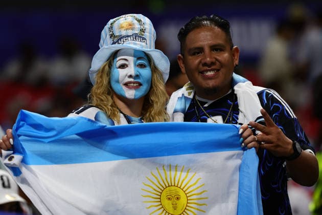 Fans before the FIFA World Cup, WM, Weltmeisterschaft, Fussball 2026 Semi Final match between England and Argentina at the Mercedez-Benz Stadium, Atlanta, USA on 15 July 2026. Copyright: xPeterxDovganx 45260003