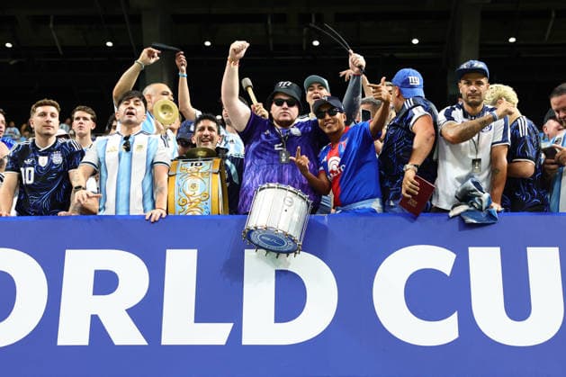 Fans before the FIFA World Cup, WM, Weltmeisterschaft, Fussball 2026 Semi Final match between England and Argentina at the Mercedez-Benz Stadium, Atlanta, USA on 15 July 2026. Copyright: xPeterxDovganx 45260008