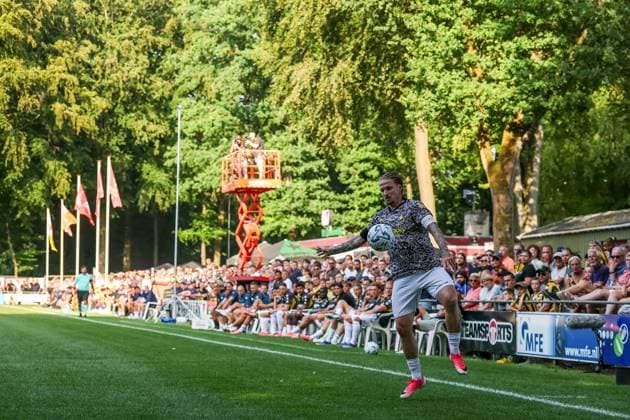 LOENEN , 15-07-2026 , Sportpark Lonapark , season 2026 2027 , Dutch pre-season football , friendly match between Vitesse and AEK Athens , picture shows Vitesse player Alexander Buttner controls the ball Vitesse - AEK Athens  x205043497x Copyright: