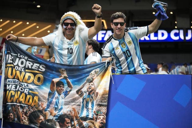 Argentine fans before the 2026 World Cup semifinal match between England and Argentina at Mercedes-Benz Stadium in Atlanta, US, 15 July 2026. England - Argentina !ACHTUNG: NUR REDAKTIONELLE NUTZUNG!  Copyright: xOctavioxGuzmánx GRAF7147 20260715-55020903318_1