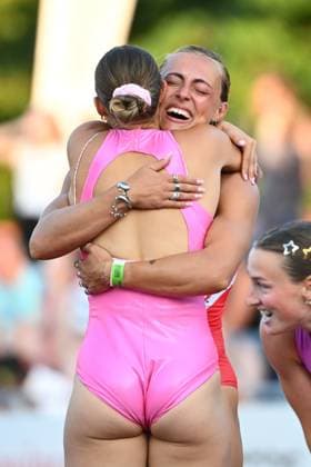 Meeting International Province de Liege 2026 LIEGE, BELGIUM - JULY 15 : ROSIUS Rani (BEL) 100m Women during the 24th edition of the 2026 Province Liege International Athletics Meeting in the Naimette arena in Liege on July 15, 2026 in Liege, Belgium, 15 07 2026 Liege Belgium  Copyright: xVincentxKalutx