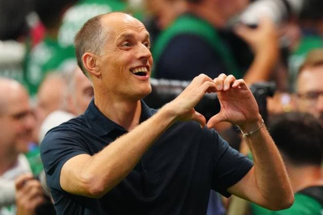 Sport Themen der Woche KW29 Sport Bilder des Tages Thomas Tuchel, coach of England makes a heart shape with his hands England v Argentina, 2026 FIFA World Cup, WM, Weltmeisterschaft, Fussball Semi Final, Football, Atlanta Stadium, Atlanta, Georgia, USA - 15 Jul 2026Atlanta Atlanta Stadium Georgia (GA) United States of America  Copyright: xJavierxGarcia Shutterstockx 16992264ah