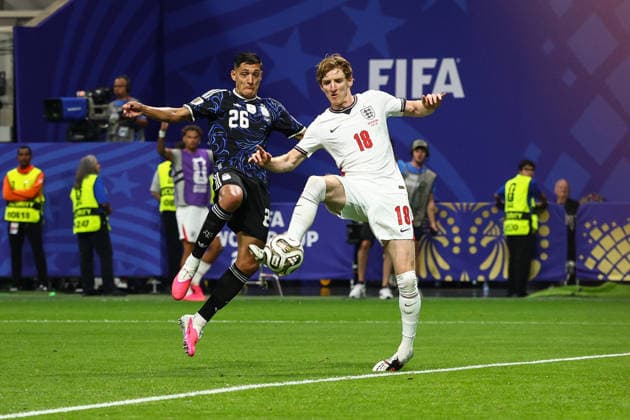 FIFA World Cup, WM, Weltmeisterschaft, Fussball 2026 Semi-Final: England v Argentina ATLANTA, USA - 15th July 2026: Anthony Gordon of England scores his side s first goal during the FIFA World Cup 2026 semi-final match between England and Argentina at Atlanta Stadium Atlanta Atlanta Stadium United States of America Copyright: xCraigxMercerx xPeakxActionxPhotosx