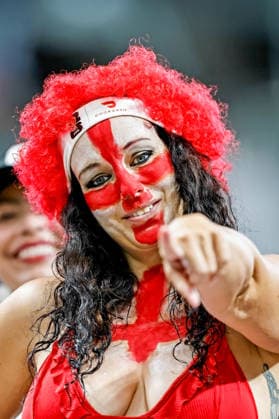 RECORD DATE NOT STATED 15th July 2026; Atlanta Stadium, Atlanta, Georgia, United States of America; FIFA World Cup, WM, Weltmeisterschaft, Fussball Football, England versus Argentina; An England Fan before the match DiaEsportivo