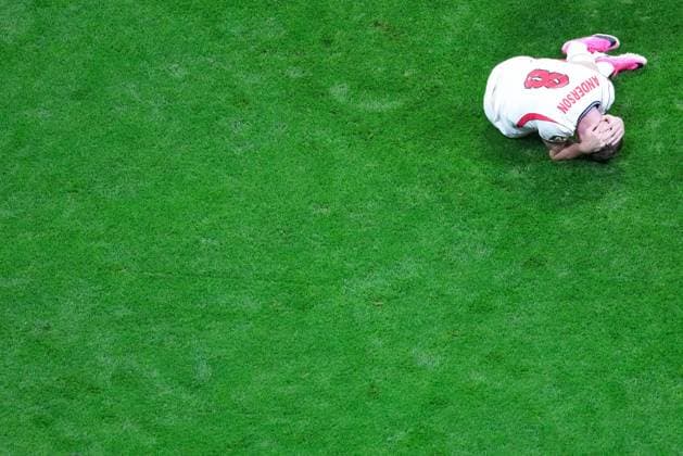 Elliot Anderson of England reacts during a FIFA Men’s World Cup 2026 semi-final football match between England and Argentina at Atlanta Stadium, in Atlanta on July 15th 2026 (Photo by Alexandra Fechete SPP)  Copyright: xLeoxBarrilari SPPx Sportspressphoto_SPR191454
