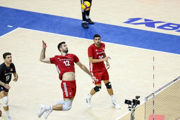 Serbia v Turkiye - Men s Volleyball Nations League BELGRADE, SERBIA - JULY 15: Players compete during the Men s Volleyball Nations League match between Serbia and Turkiye in Belgrade, Serbia on July 15, 2026. Filip Stevanovic Anadolu Belgrade Serbia. Editorial use only. Please get in touch for any other usage.  Copyright: x2026xAnadoluxFilipxStevanovicx