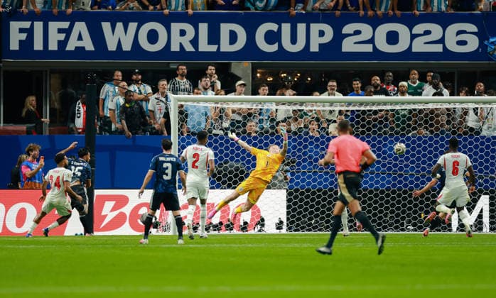 2026 FIFA World Cup, WM, Weltmeisterschaft, Fussball Semi Final England v Argentina Atlanta Stadium, Georgia 15.07.2026 Jordan Pickford GK of England 2026 FIFA World Cup Semi Final England v Argentina Atlanta Stadium, Georgia 15.07.2026 Photograph By Marc Aspland The Times  Copyright: xMarcxAsplandx NINTCHDBPICT001095558545